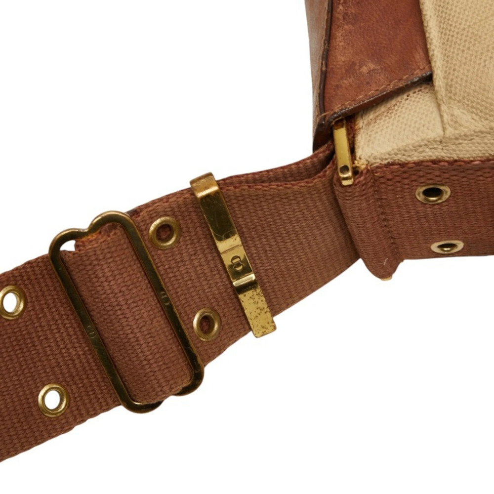 CHRISTIAN DIOR Brown Leather Shoulder Bag - Picture 9 of 13